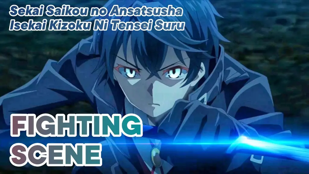 Pertarungan sengit antara karakter-karakter dalam dunia fantasi Adegan pertarungan epik dalam anime Isekai