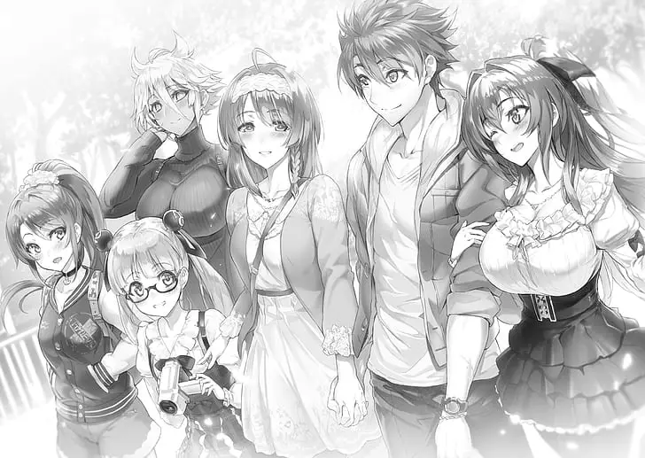 Potret Basara Toujou, tokoh utama anime Karakter utama Basara Toujou dari Shinmai Maou no Testament