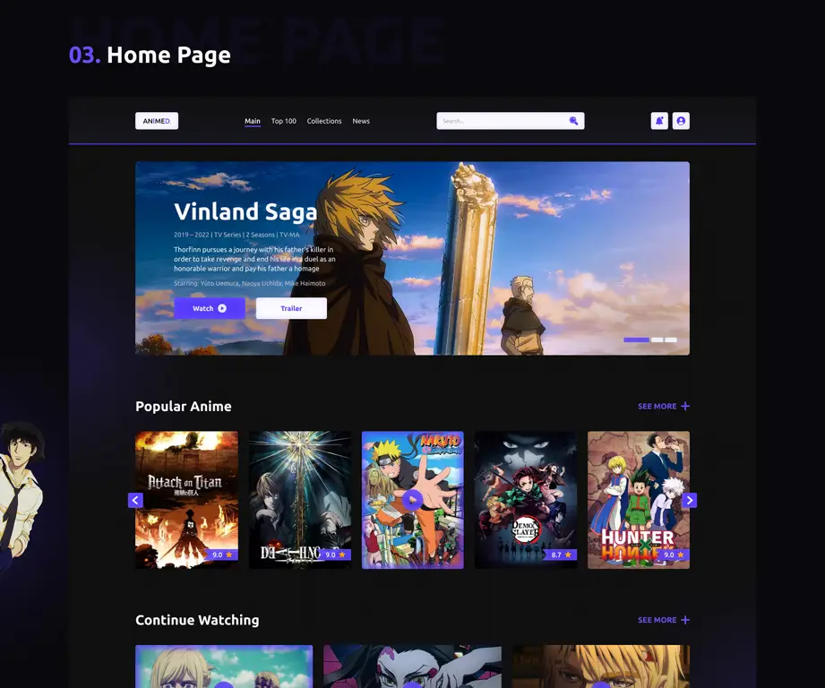 Memilih Platform Streaming yang Tepat Antarmuka platform streaming anime