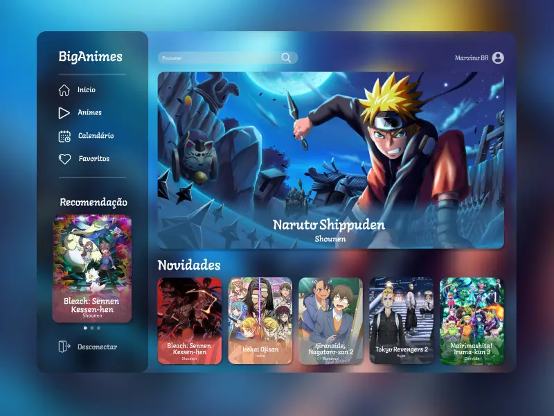 Antarmuka Situs Streaming Anime Contoh antarmuka situs web streaming anime yang ramah pengguna