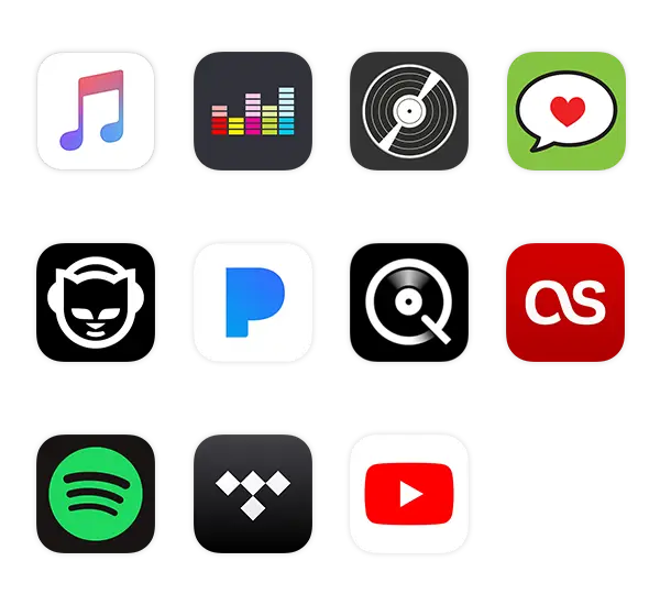 Logo Platform Streaming Logo berbagai platform streaming seperti Netflix, Crunchyroll, dll.