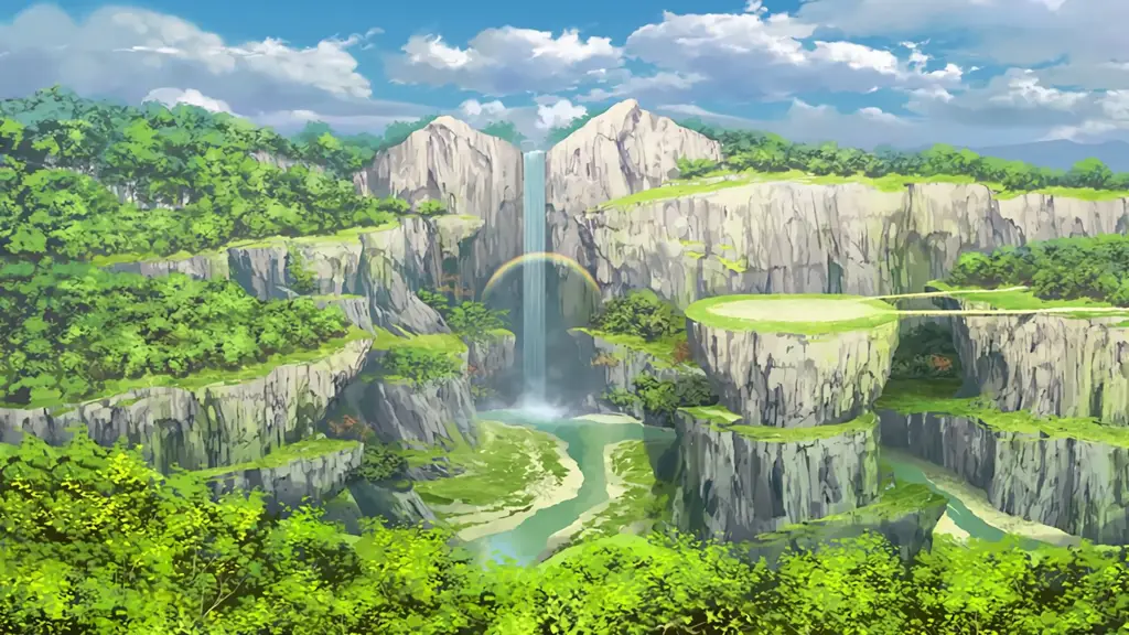 Nikmati keindahan grafis SAO Pemandangan indah dari dunia Sword Art Online
