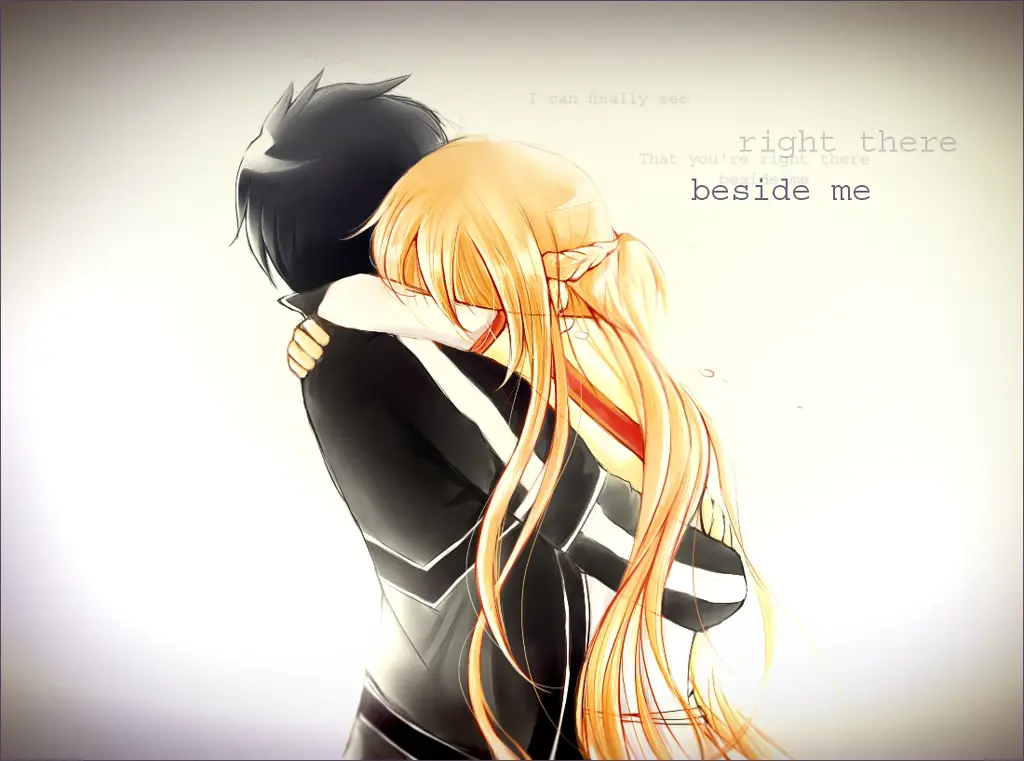 Karakter Utama Sword Art Online Kirito dan Asuna dari Sword Art Online