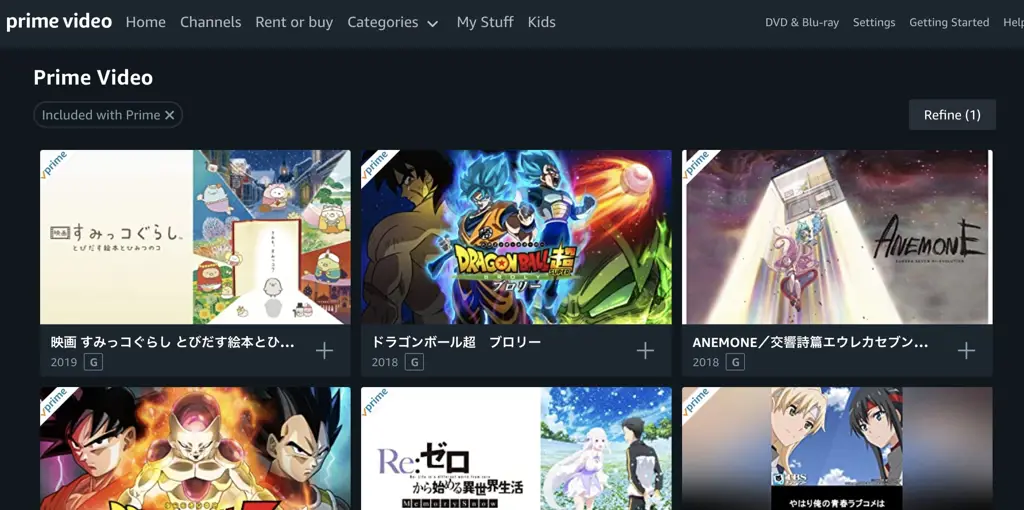 Contoh Antarmuka Streaming Antarmuka situs streaming anime