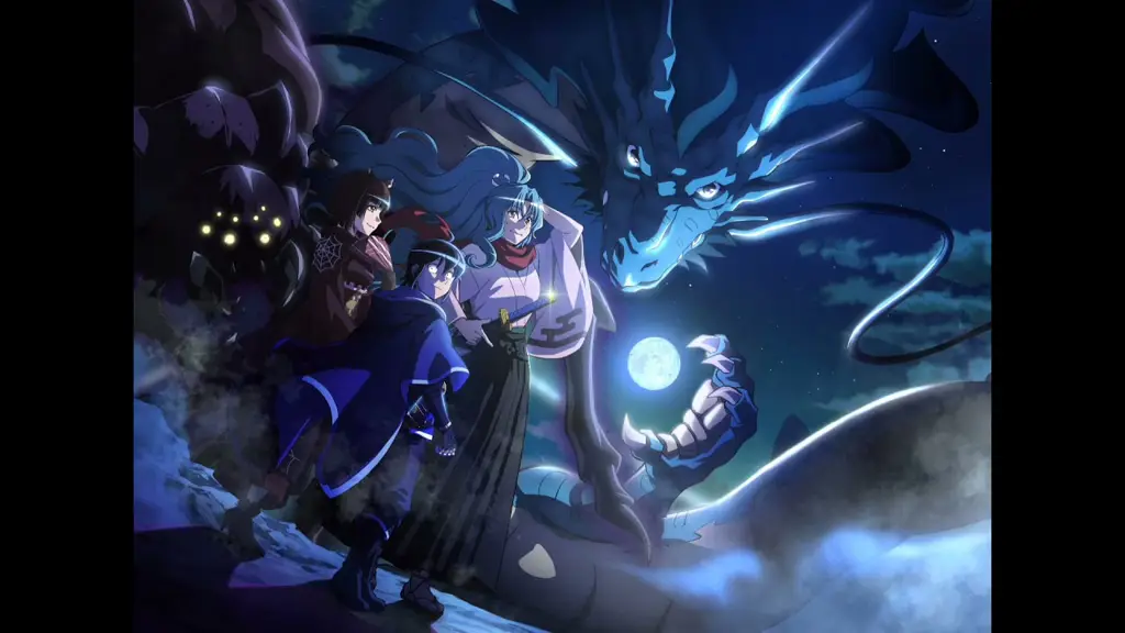 Pemandangan indah dunia fantasi yang penuh petualangan Gambar pemandangan dunia fantasi dari anime Tsuki ga Michibiku Isekai Douchuu