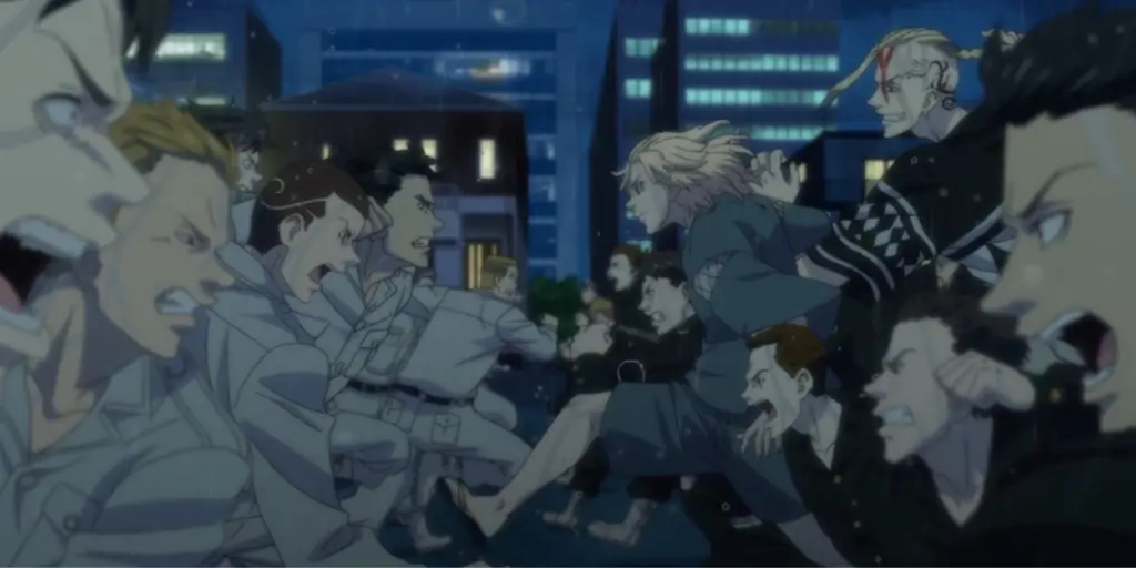 Adegan Aksi Tokyo Revengers Adegan anime Tokyo Revengers yang menegangkan