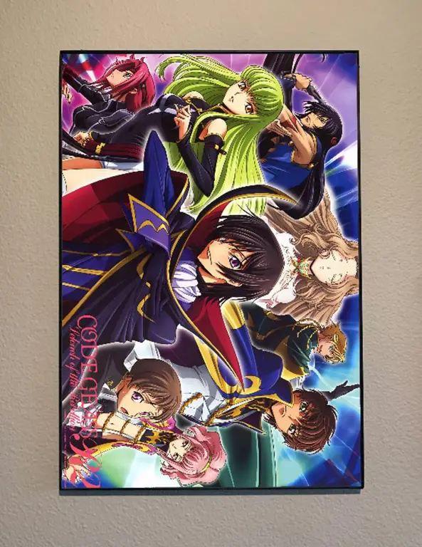 Poster Code Geass Poster promosi anime Code Geass.