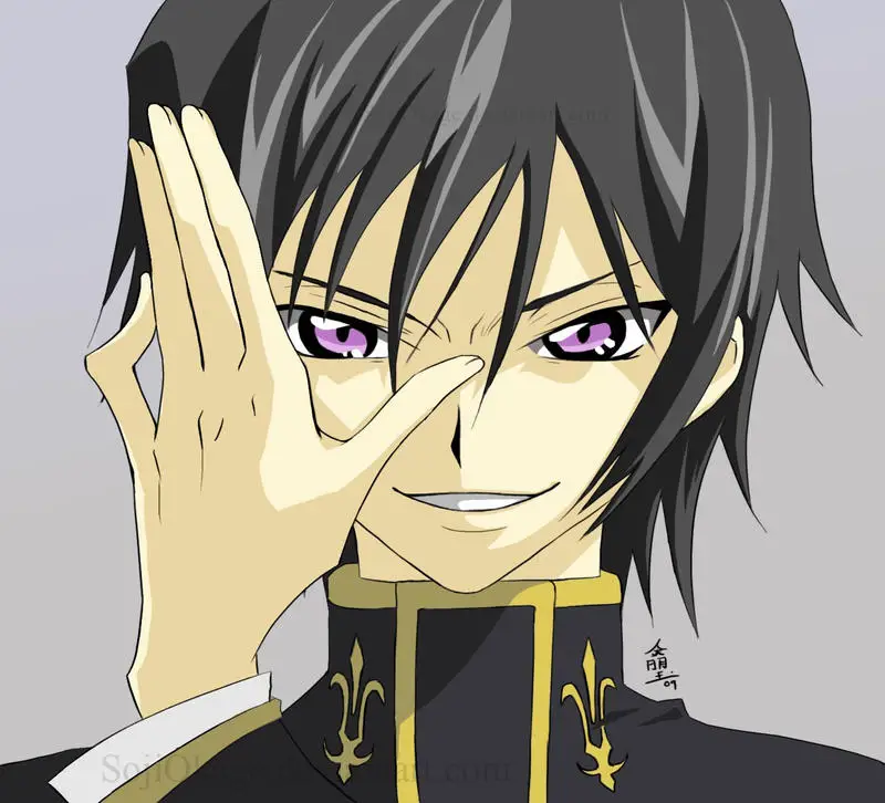 Lelouch, karakter utama dalam Code Geass Ilustrasi karakter Lelouch Lamperouge dari anime Code Geass