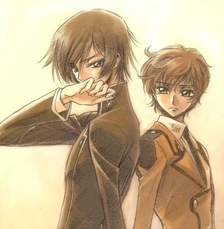 Lelouch dan Suzaku, Dua Karakter Penting Gambar Lelouch dan Suzaku