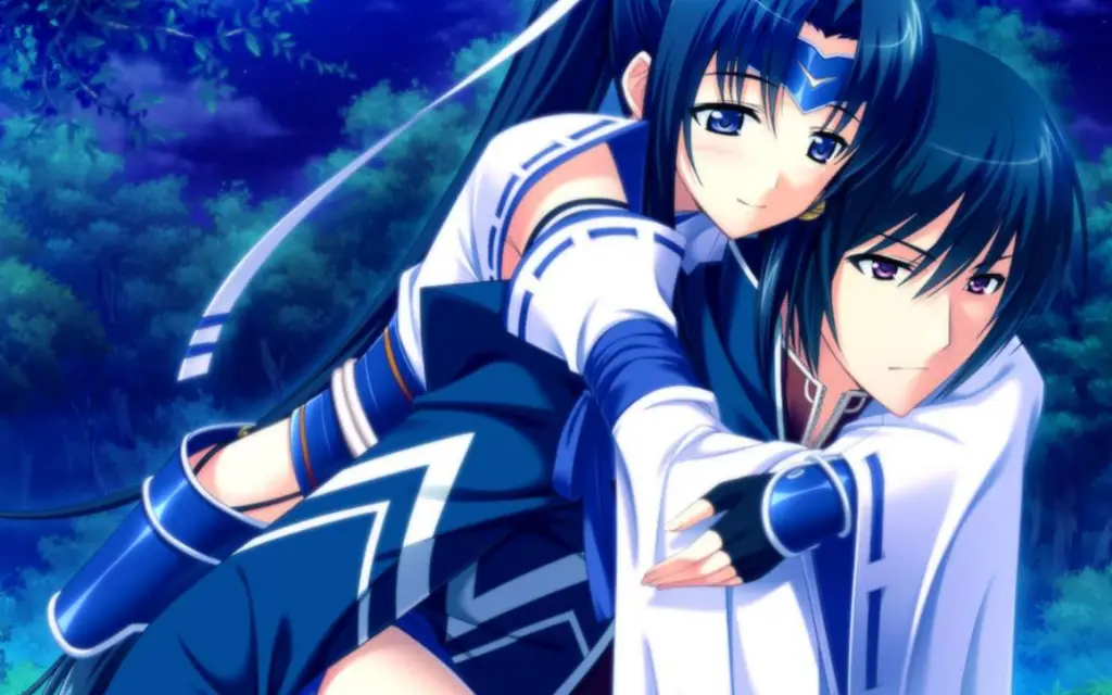 Suasana Romantis dalam Anime Yubisaki Senpai Latar belakang anime yang romantis dan menenangkan