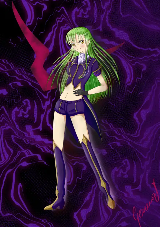 C.C., Misteri di Balik Kekuatan Geass Gambar C.C. dari Code Geass