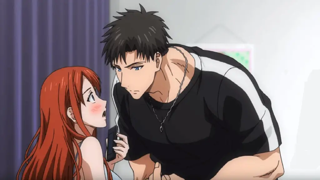 Adegan Romantis dari Yubisaki kara Senpai ni Sasageru Gambar adegan anime Yubisaki kara Senpai ni Sasageru