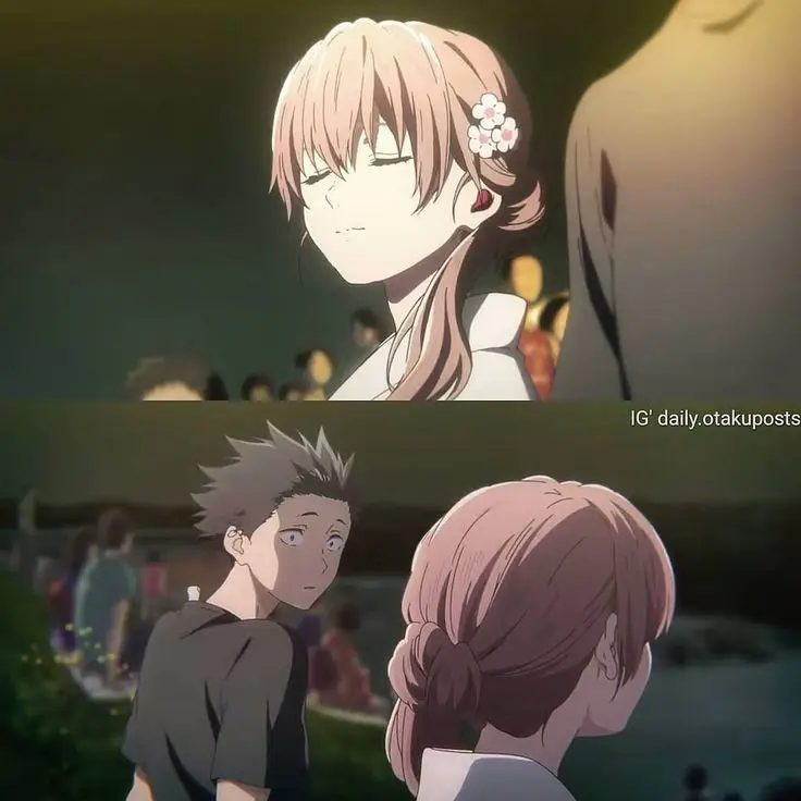 Momen tenang antara Sakurai dan Aizawa Karakter anime menghabiskan waktu berdua dengan tenang