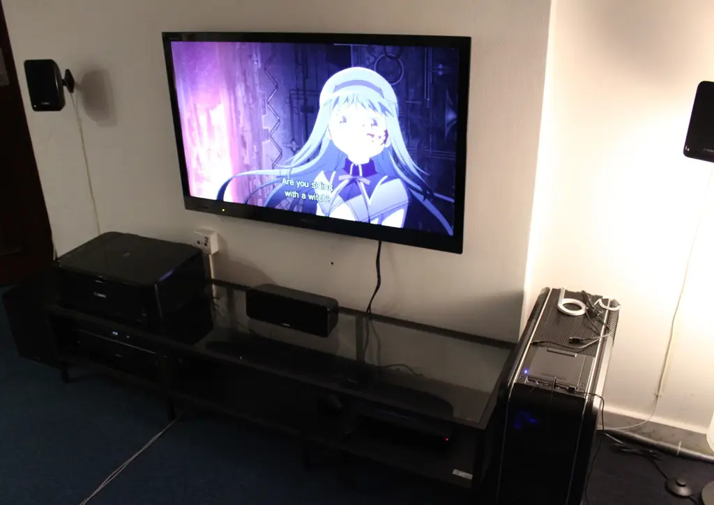 Suasana Menonton Anime yang Nyaman Gambar pengaturan menonton anime yang nyaman