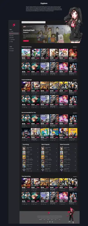 Contoh antarmuka website streaming anime Antarmuka website streaming anime