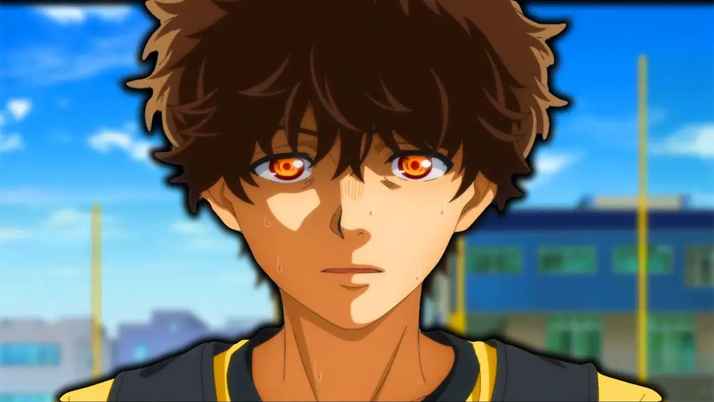 Pertandingan Sepak Bola Ao Ashi Adegan pertandingan sepak bola anime Ao Ashi yang menegangkan