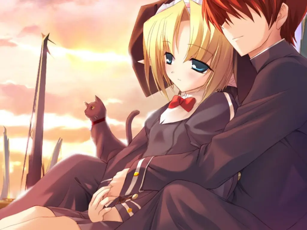 Adegan romantis dalam anime Pasangan anime romantis
