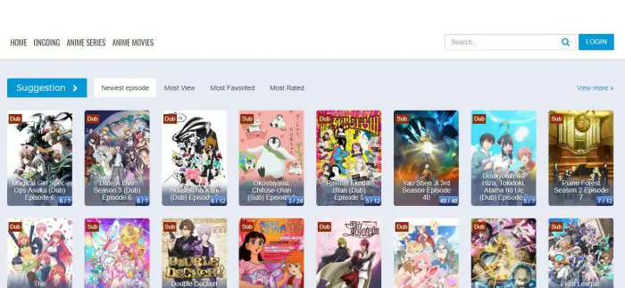 Perbandingan situs streaming anime Perbandingan situs web streaming anime