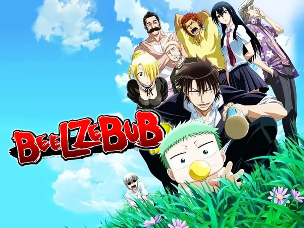 Adegan aksi yang menegangkan dalam anime Beelzebub Adegan pertarungan dalam anime Beelzebub