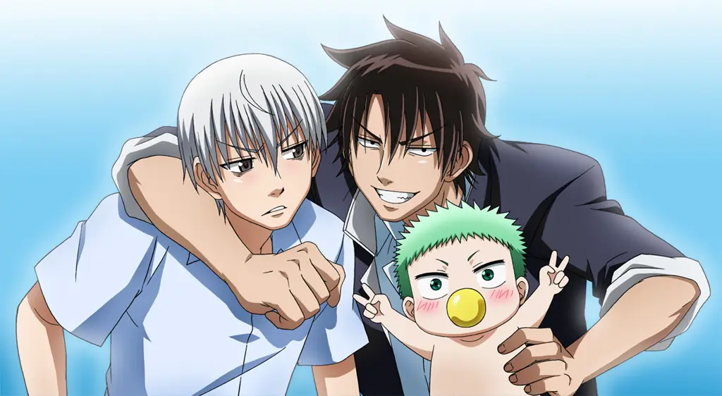 Adegan Aksi Beelzebub Gambar adegan seru dari anime Beelzebub