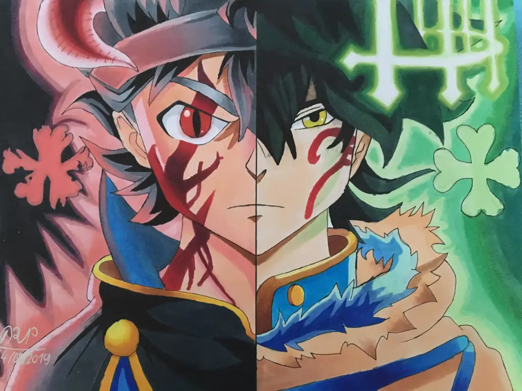 Persahabatan Asta dan Yuno yang penuh persaingan Asta dan Yuno, dua tokoh utama dalam anime Black Clover