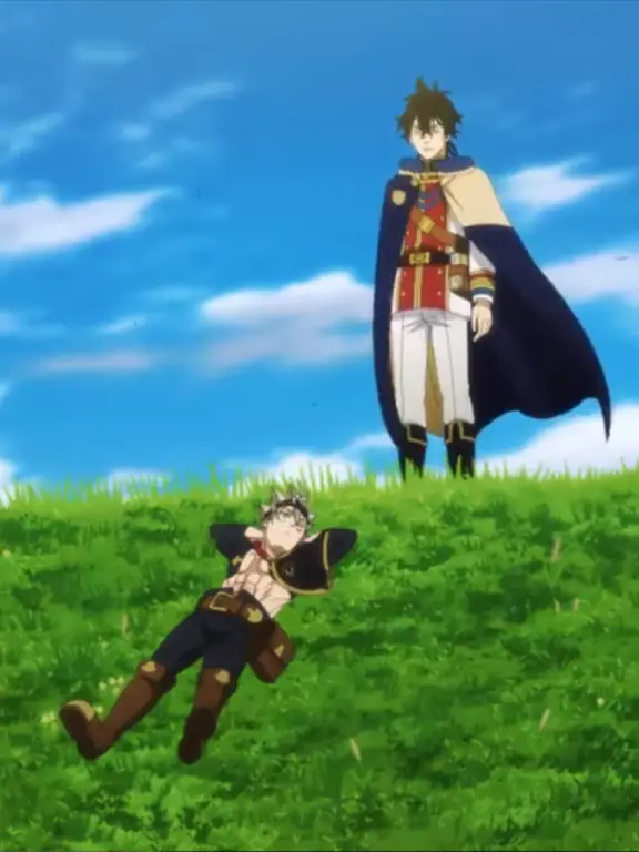 Asta dan Yuno, dua protagonis utama Black Clover Gambar Asta dan Yuno dari anime Black Clover