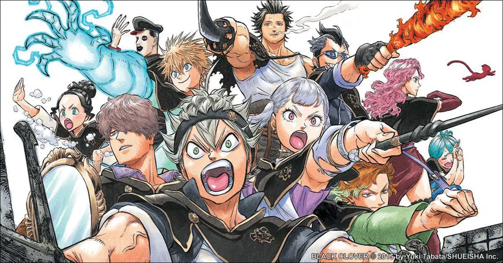 Para karakter Black Clover yang keren Gambar kumpulan karakter Black Clover