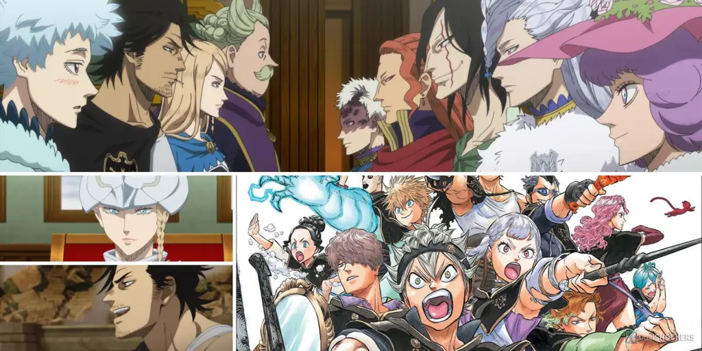 Adegan pertarungan sihir yang menegangkan Pertarungan sihir yang spektakuler dalam anime Black Clover
