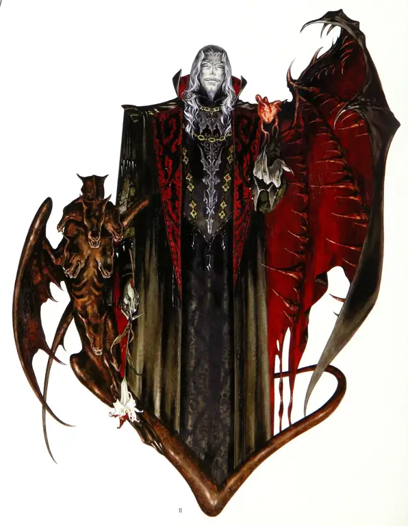 Potret para karakter utama dalam anime Castlevania Karakter-karakter utama dalam anime Castlevania