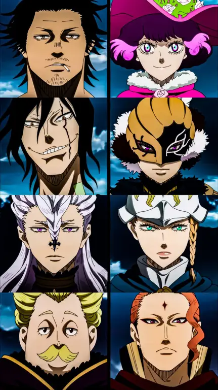 Pertarungan Sihir yang Menakjubkan Gambar pertarungan sihir di Anime Black Clover