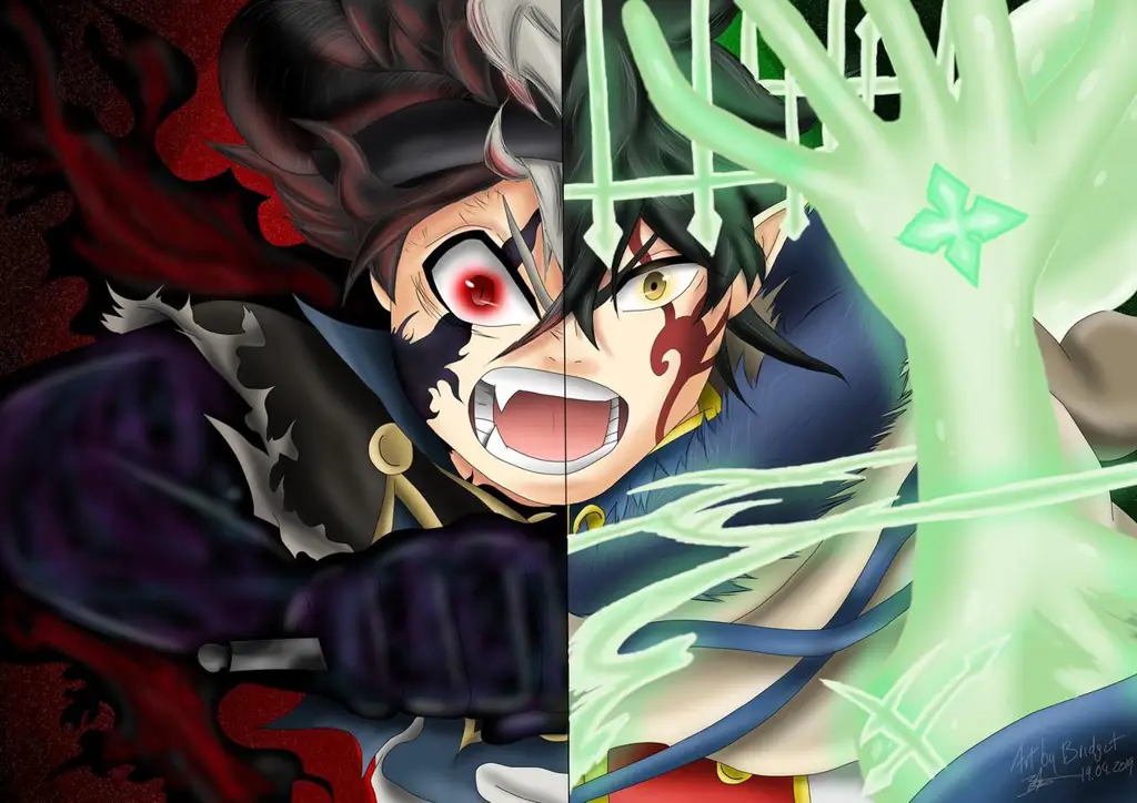 Asta dan Yuno berlatih bersama Asta dan Yuno, dua tokoh utama dalam anime Black Clover