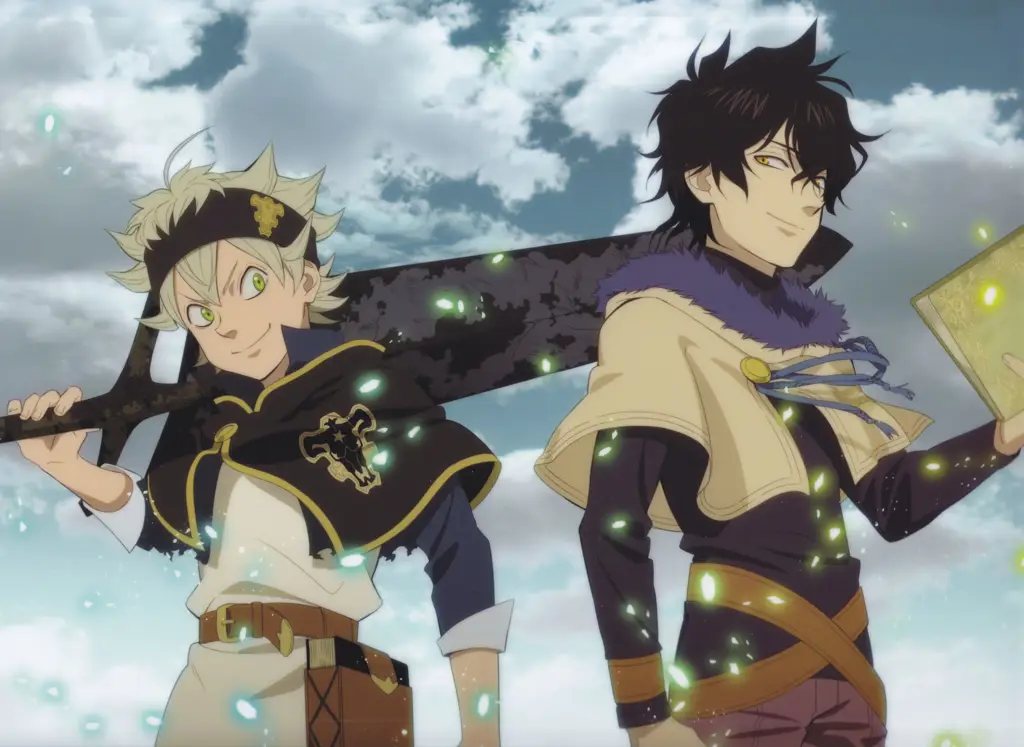 Persahabatan Asta dan Yuno yang kuat Asta dan Yuno, dua tokoh utama dalam anime Black Clover