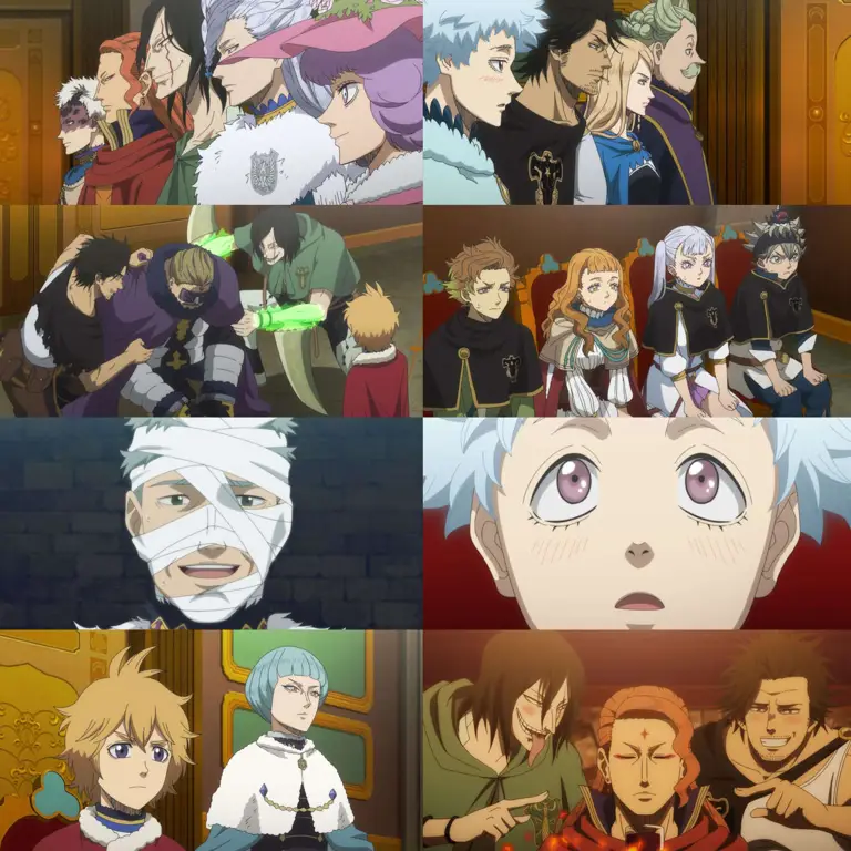 Pertarungan sihir yang menegangkan Adegan pertarungan sihir yang spektakuler dalam Black Clover