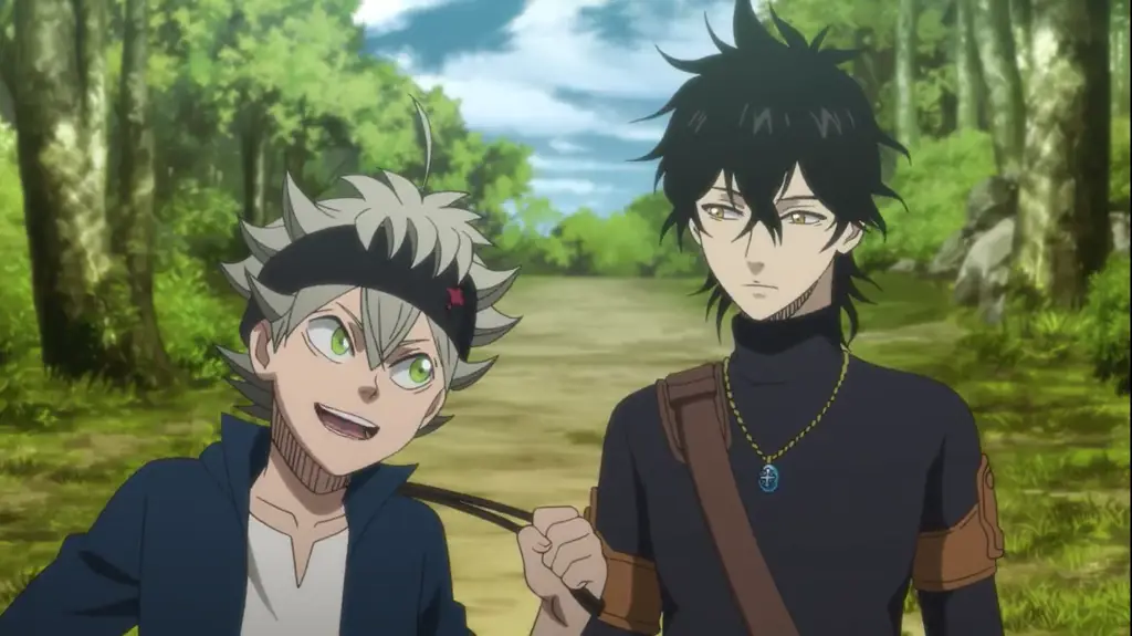 Asta dan Yuno, dua protagonis utama dalam Black Clover Gambar Asta dan Yuno dari anime Black Clover