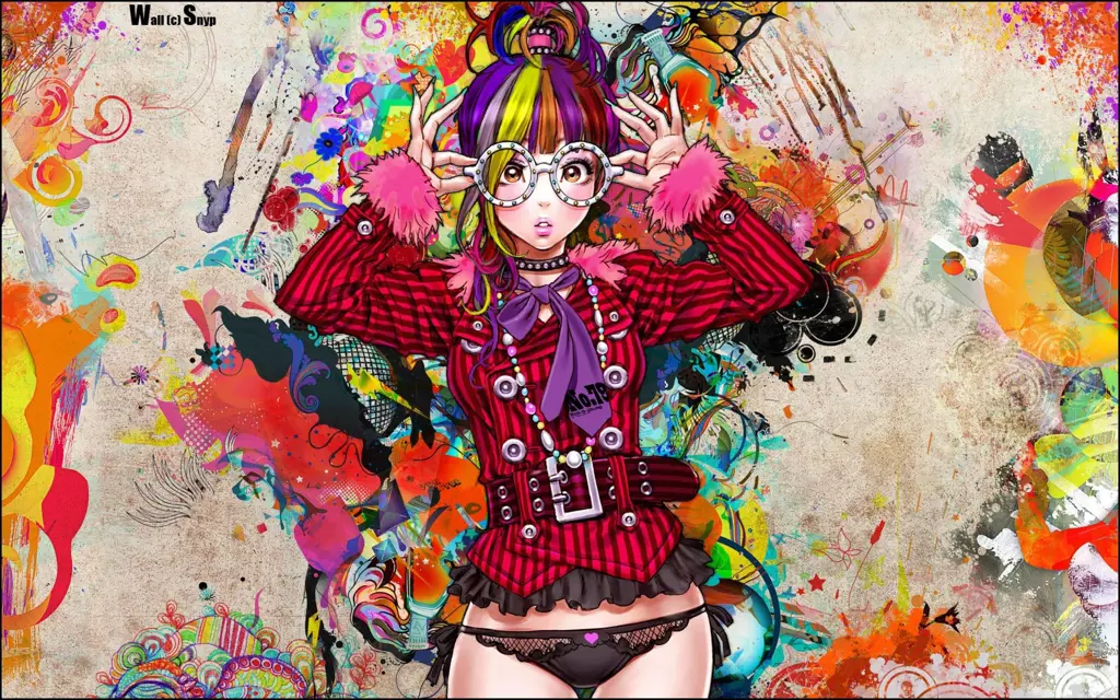 Warna-warna cerah dan hidup dari anime Colorful.