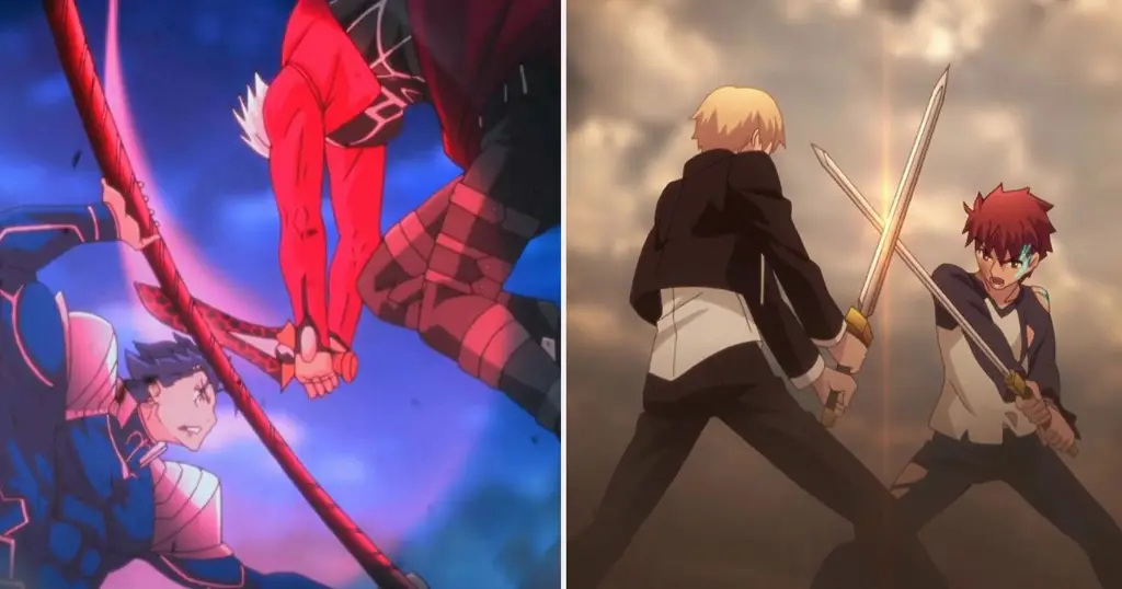 Adegan pertarungan seru dari Fate Stay Night Adegan aksi Fate Stay Night