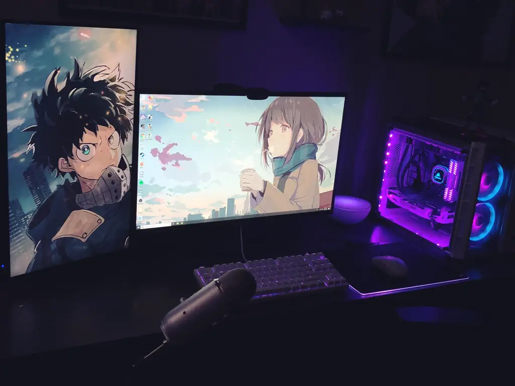 Suasana menonton anime yang nyaman Suasana menonton anime yang nyaman