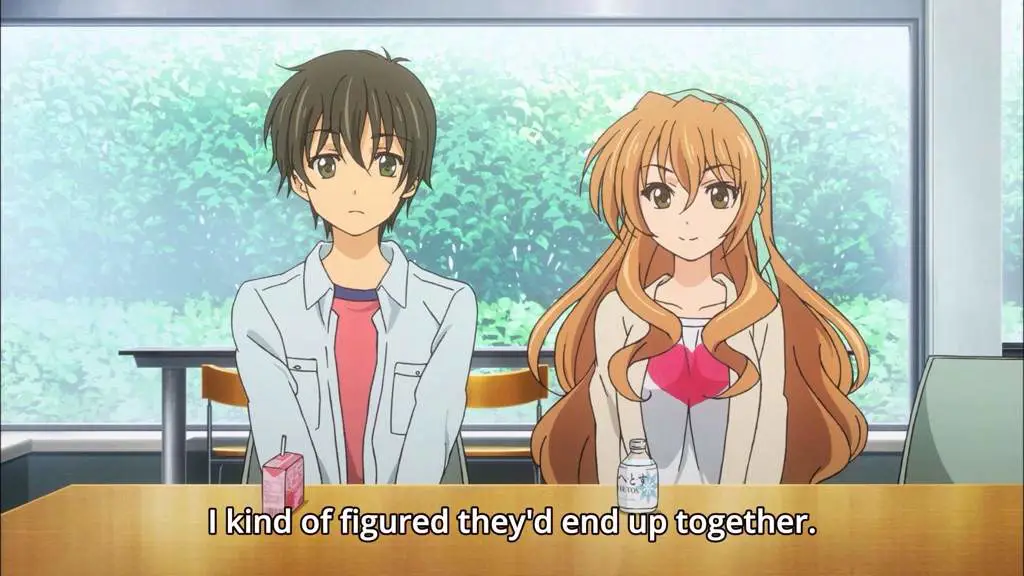 Interaksi Karakter dalam Golden Time Gambar karakter anime Golden Time berinteraksi satu sama lain