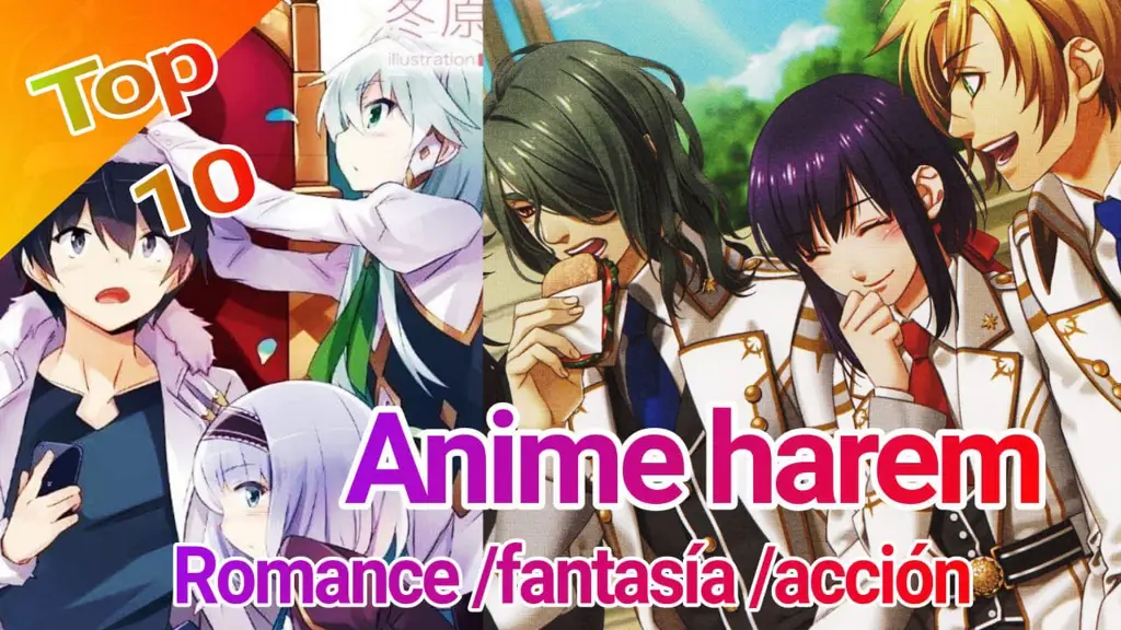 Adegan romantis dalam anime harem Gambar adegan romantis anime harem