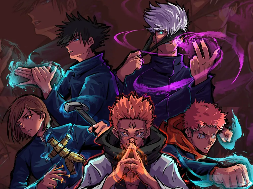 Ketegangan pertarungan di Jujutsu Kaisen Adegan anime Jujutsu Kaisen yang menegangkan