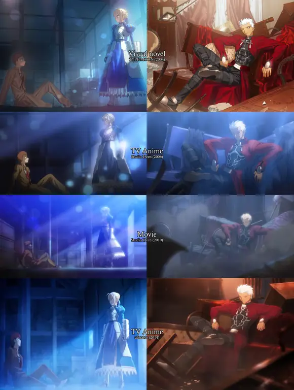 Perbandingan Karakter di Berbagai Versi Fate Stay Night Perbandingan karakter Fate Stay Night