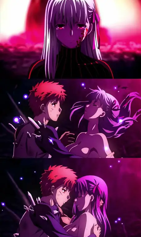 Ekspresi Shirou Emiya yang penuh dengan dilema dalam film Fate Stay Night: Heaven's Feel Shirou Emiya dalam Fate Stay Night: Heaven's Feel