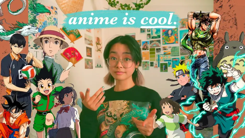 Menikmati anime isekai di rumah Gambar seseorang menonton anime di laptop