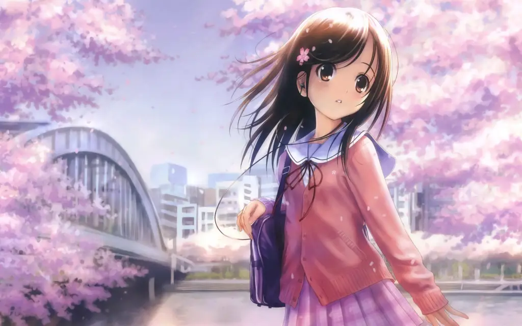 Gadis Anime Lucu Gambar gadis anime yang lucu