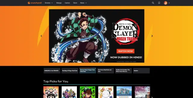 Perbandingan antarmuka platform streaming Antarmuka berbagai platform streaming anime