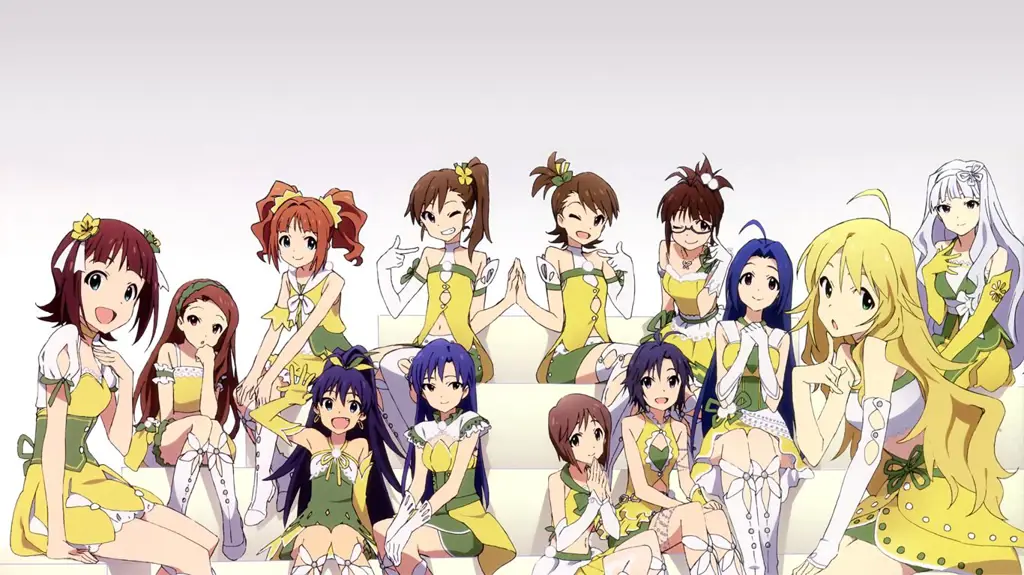 Persahabatan di Anime Harem Sebuah kelompok gadis anime yang bahagia