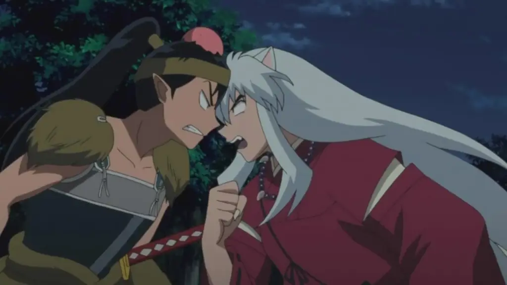 Akasi pertarungan Inuyasha yang menegangkan Adegan pertarungan Inuyasha
