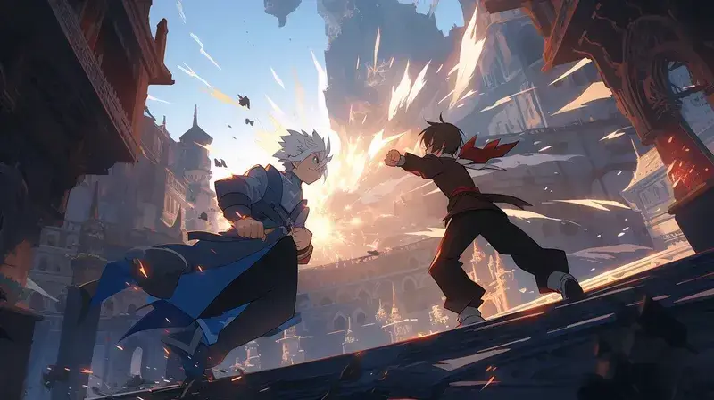 Pertarungan Spektakuler Adegan pertarungan anime yang seru dan menegangkan