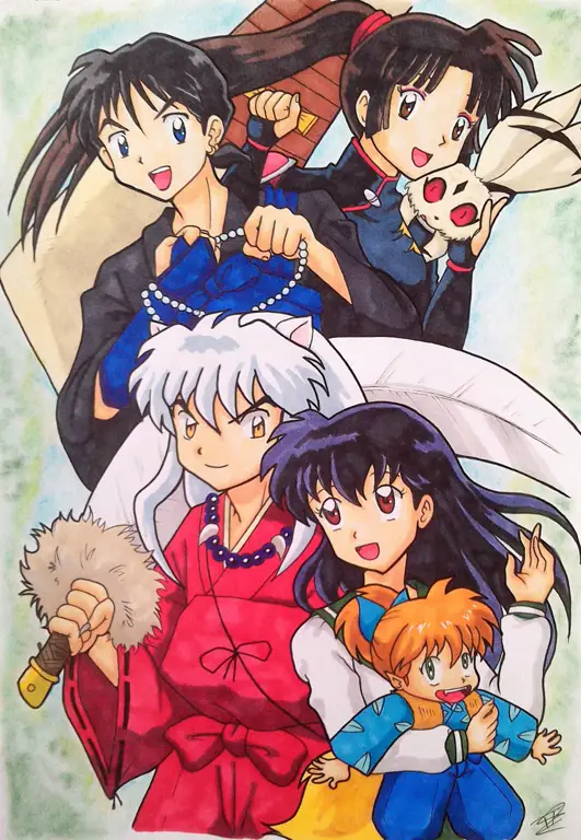 Kelompok Inuyasha dalam perjalanan Inuyasha dan teman-temannya berpetualang