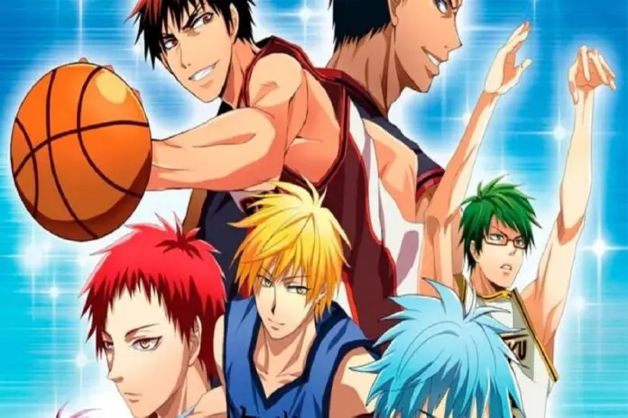Adegan Pertandingan Basket yang Menegangkan Gambar adegan pertandingan basket dalam anime Kuroko no Basket